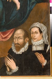 聖カタリナの結婚、詳細 作： オラツィオ ダ スピナッツォーラ イアコベッタ