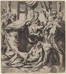 十字架からの降下 作： Orazio de Santis after Pompeo Cesura