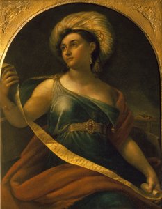 Delphic Sibyl、1828としての女優エカテリーナSemyonova 1786-1849の肖像 作： Orest Adamovich Kiprensky