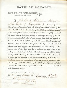 アメリカ合衆国政府とミズーリ州への忠誠の誓いを誓う