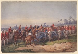銃から吹く、1858