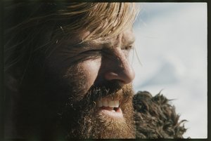 ロバート・レッドフォード、「ジェレマイア・ジョンソン」の撮影現場にて 作： オーランド・スエロ