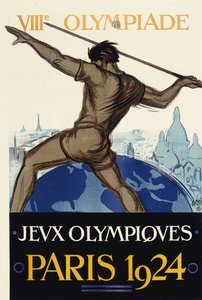 1924年、パリで開催された1924年夏季オリンピック。 作： Orsi