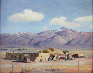 アドビハウス、c。 1940年（船上油）