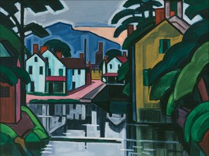 旧運河港 作： Oscar Florianus Bluemner