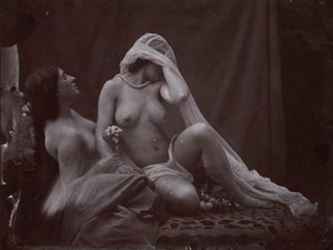 [二通りの生き方の研究]、約。 1857 年、1987 年に印刷。 作： Oscar Gustav Rejlander