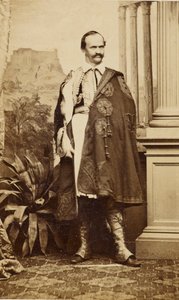ギリシャ王オットー1世の肖像、1863年頃。 作： Oscar Kramer