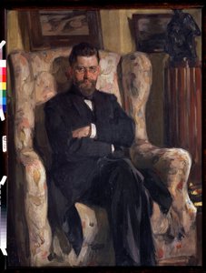 「「アート コレクター アレクシス (AA) バフルシン (1865-1929) の肖像」」 (コレクター アレクセイ A. バフルシンの肖像) 作： Osip Emmanuilovich Braz