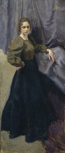 画家Yelizaveta Martynova 1868-1905、1896の肖像