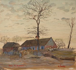 クラクフ近くの村 作： Oskar Laske