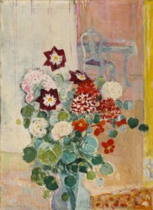 ダリアとクレスの花束 作： Oskar Moll