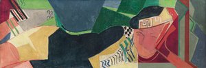 横たわる女、ca 1931。 作： Oskar Moll