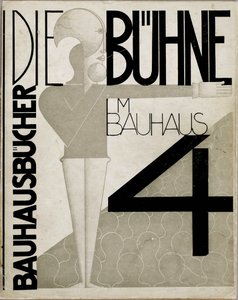 カバーデザインバウハウスの舞台1925年、バウハウスの舞台。 作： Oskar Schlemmer