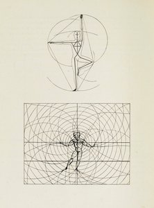 バウハウスの舞台から1925年のバウハウスの舞台。 作： Oskar Schlemmer