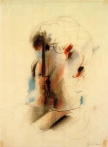 左に大きな頭と小さな頭 作： Oskar Schlemmer