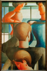 手すりのグループI 作： Oskar Schlemmer