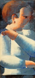 青と白の少年 作： Oskar Schlemmer