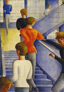 バウハウスの階段室 作： Oskar Schlemmer