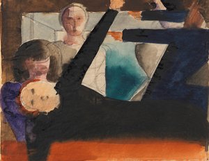 対話担当、1924～1925年頃。 作： Oskar Schlemmer