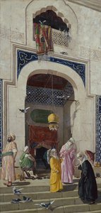 ブルサのグランドモスクの扉 作： Osman Hamdi Bey