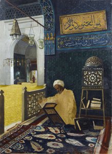 コーランの朗読-Peinturede Osman Hamdi Bey 作： Osman Hamdi Bey