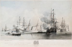 1854年、グレンガムにバラグアイ将軍DHilliersが到着 作： Oswald Walters Brierly