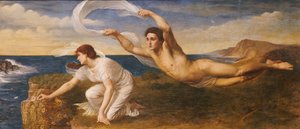 Boreas and Orithyia、c.1879（キャンバスに油彩） 作： Oswald von Glehn