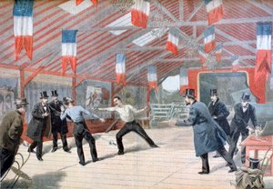悲劇的な決闘：ムッシュー・ハリー・アリスの死、1895 作： Oswaldo Tofani