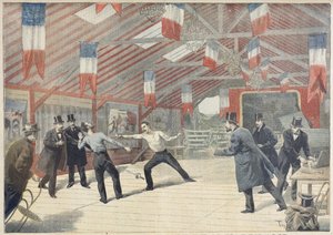 悲劇の決闘：1895年3月17日、「ルプチジャーナル」からのムッシューハリーアリの死 作： Oswaldo Tofani