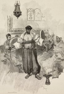 1889年のフランス・パリ万国博覧会でのモロッコの宗教的兄弟団のアイサワの踊り、L