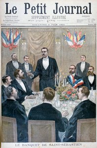 フランスのナショナリストとポールデローレドの宴会、ベルギー、サンセバスチャン、1900年 作： Oswaldo Tofani