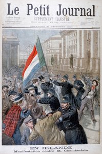 1899年、アイルランドのジョセフチェンバレンに対するデモ 作： Oswaldo Tofani