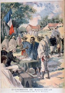 ラレユニオン島に原住民を参加させる、1895 作： Oswaldo Tofani