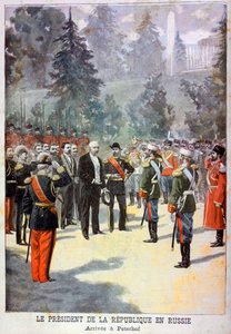 1897年、ロシアのサンクトペテルブルクにあるペテルゴフでフランス大統領フェリックスフォールを受賞 作： Oswaldo Tofani