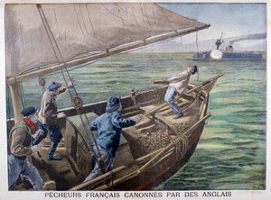 1899年にイギリス人によって解雇されたフランスの漁師 作： Oswaldo Tofani