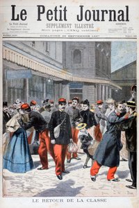 フランスの兵士が帰国、フランス、1897 作： Oswaldo Tofani