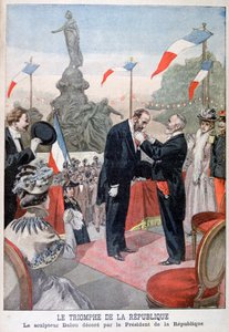 1899年、エミールルーベによりレギオンオブオナーのメダルを授与されたジュールダロウ 作： Oswaldo Tofani