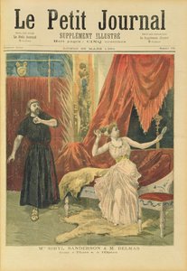 1894年3月26日、「Le Petit Journal」からのジュールマセネ（1841-1912）による「タイ」のマドモアゼルシビルサンダーソン（1865-1903）とムッシュージャンフランソワデルマス（1861-1933）