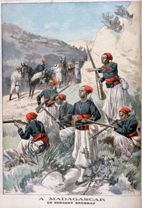 セネガル軍、マダガスカル、1897年 作： Oswaldo Tofani