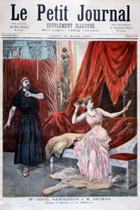 ジュールマセネのオペラタイのシビルサンダーソンとデルマス、パリ、1894 作： Oswaldo Tofani