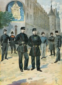 フランス警察のさまざまな衣装 作： オズワルド・トファニ