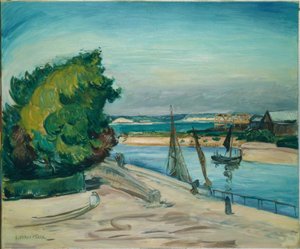 ルアーブル、港の入り口 作： Othon Friesz
