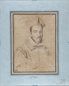 枢機卿フランチェスコ・マリア・ブルボン・デル・モンテ・サンタ・マリア（1549-1627）の肖像 オッタヴィオ・レオーニ（1578-1630）のデッサン 1616 Genes, Musei di Strada Nuova, Fondo Disegni, inv 2418