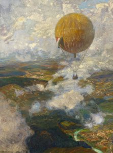 ヴォージュの係留気球で 作： Otto Antoine