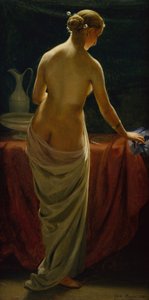 彼女のトイレで裸の女性 作： Otto Bache