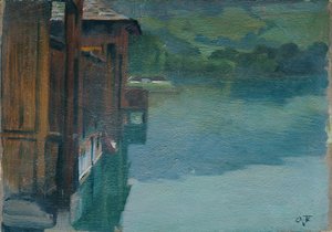 グムンデンの浴場 作： Otto Friedrich