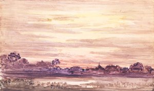 嵐の後の日没、カリフォルニア州。 1900年。 作： Otto Gaertner