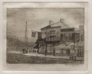 イーグルストリートとウッドランドアベニュー、1878年。 作： Otto H. Bacher
