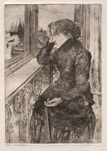 ベニスのエッチング：美しい眺め、1882年。 作： Otto H. Bacher