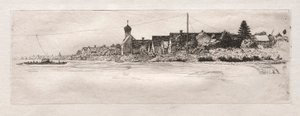 シュヴァーベルヴァイスのフェリー、1879年。 作： Otto H. Bacher